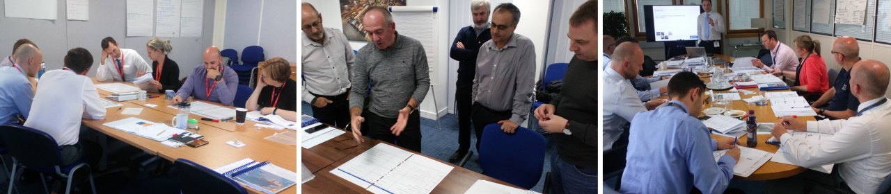 Photos of various ABPmer training courses