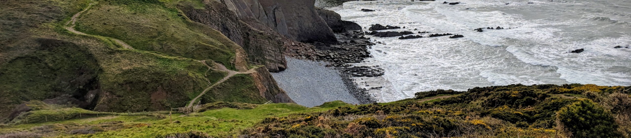 coastal footpath near hartland devon