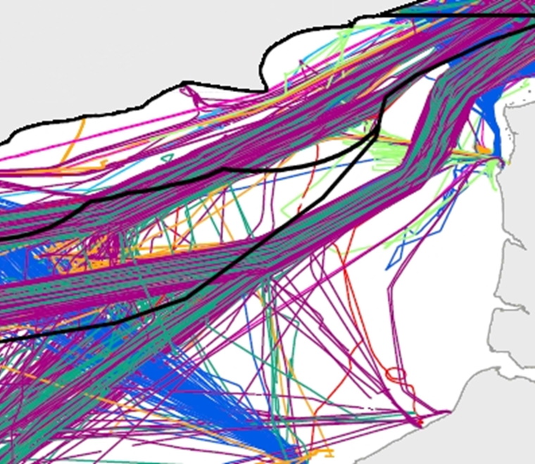 AIS vessel transits English Channel