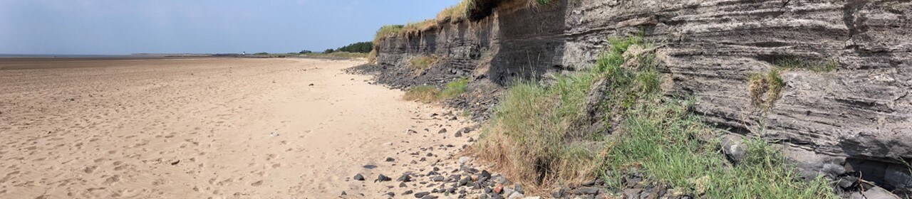 burry port east beach flyash landfill site on beach