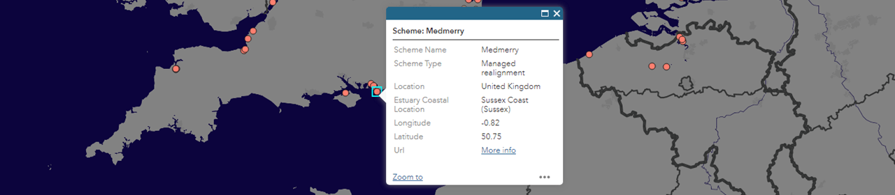 Coastal habitat creation schemes and adaptation projects UK and Northern  Europe